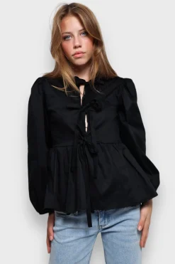 Meet Me There Tops|Angel Blouse Black