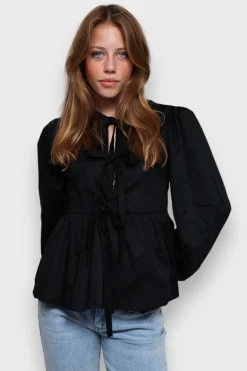 Meet Me There Tops|Angel Blouse Black