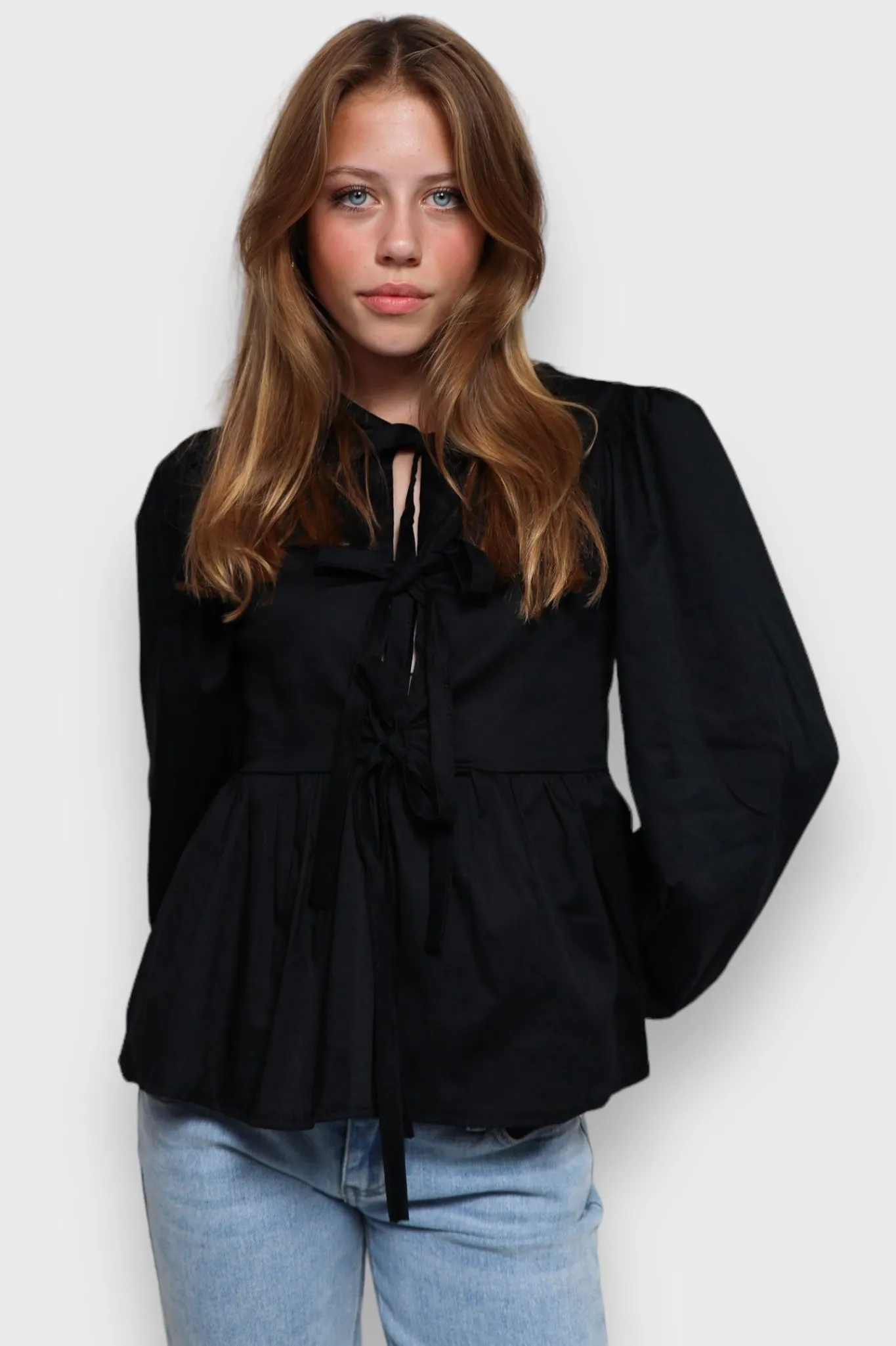 Meet Me There Tops|Angel Blouse Black