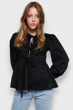 Meet Me There Blouses|Angel Blouse Black