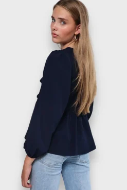 Meet Me There Tops|Angel Blouse Navy