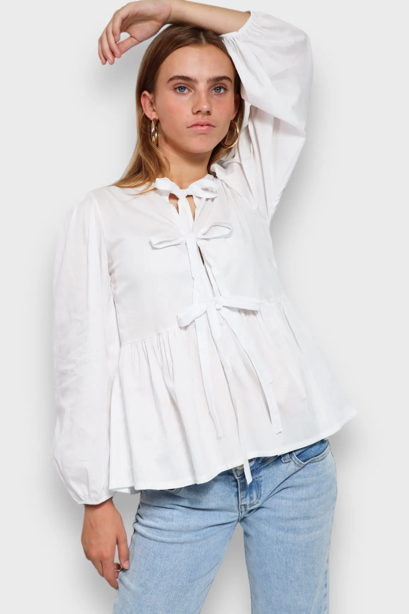 Meet Me There Tops|Angel Blouse White