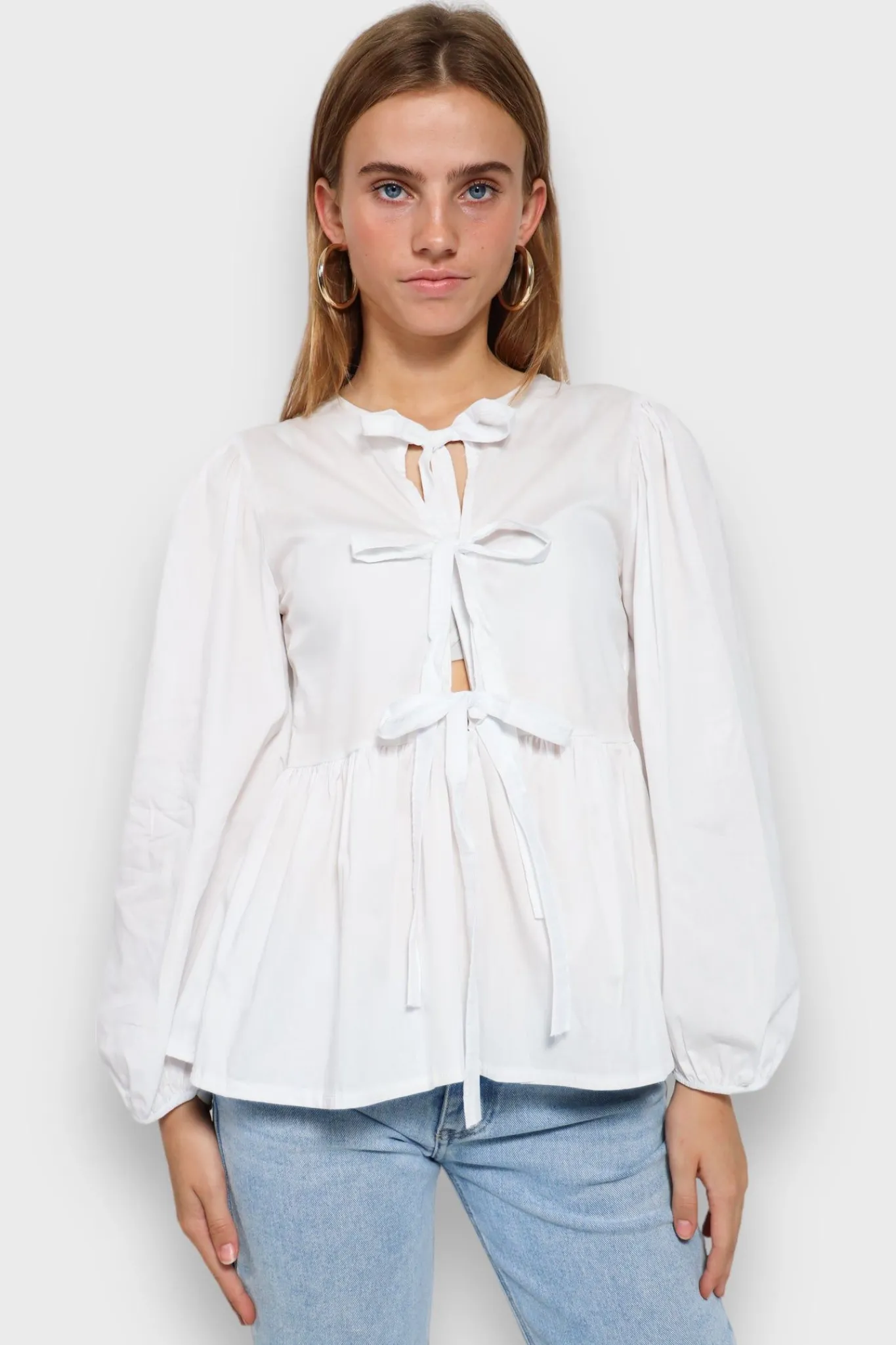 Meet Me There Tops|Angel Blouse White