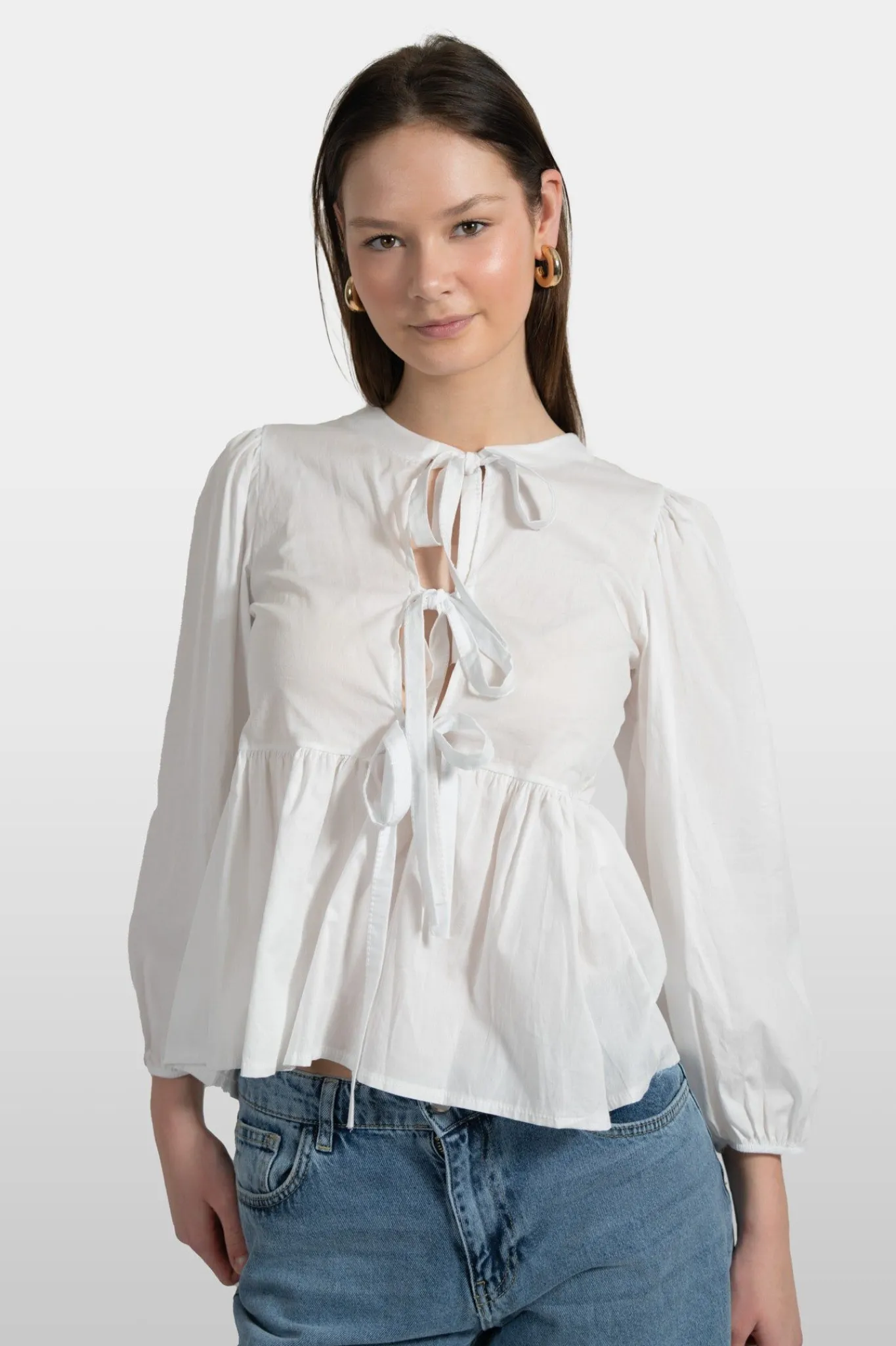 Meet Me There Tops|Angel Blouse White
