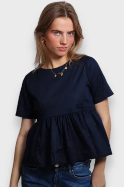 Meet Me There Tops|Belle Blouse Navy