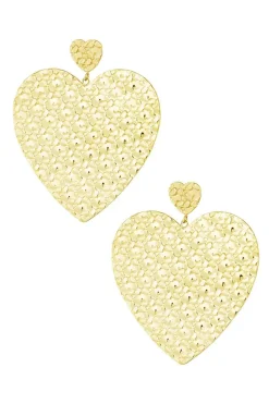 Meet Me There Jewelery|Big Heart Earrings