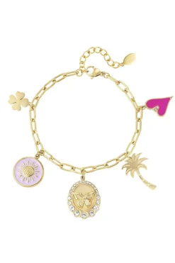 Meet Me There Jewelery|Charm Bracelet Palms