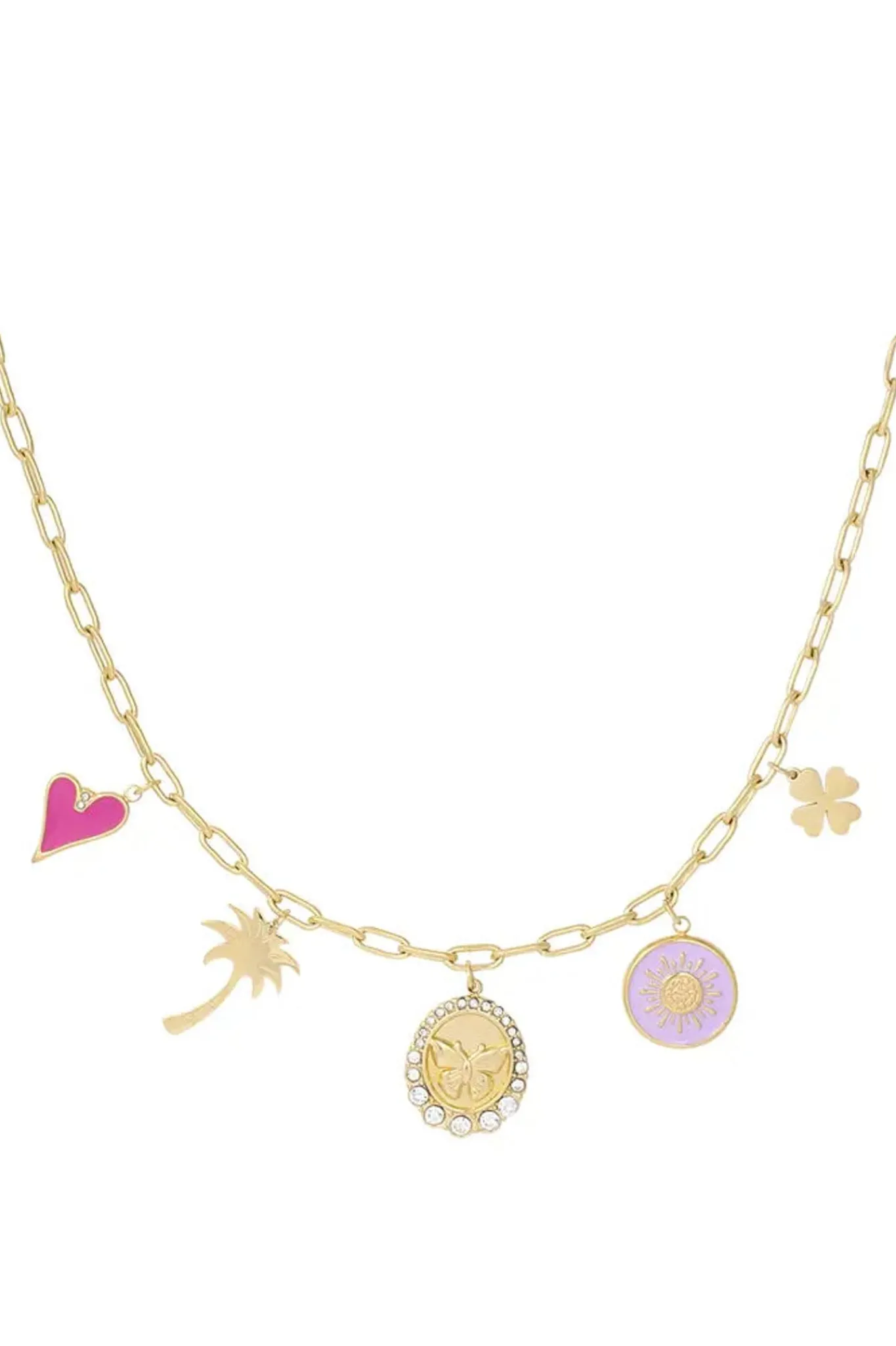 Meet Me There Jewelery|Charm Necklace Palms