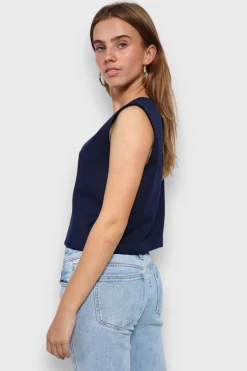 Meet Me There Tops|Charm Waistcoat Navy