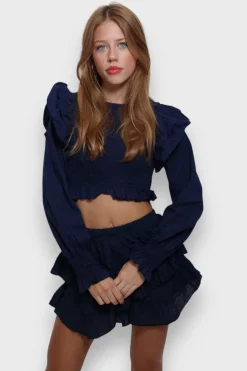Meet Me There Tops|Coco Top Navy