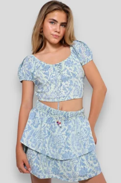 Meet Me There Tops|Como Top Blue