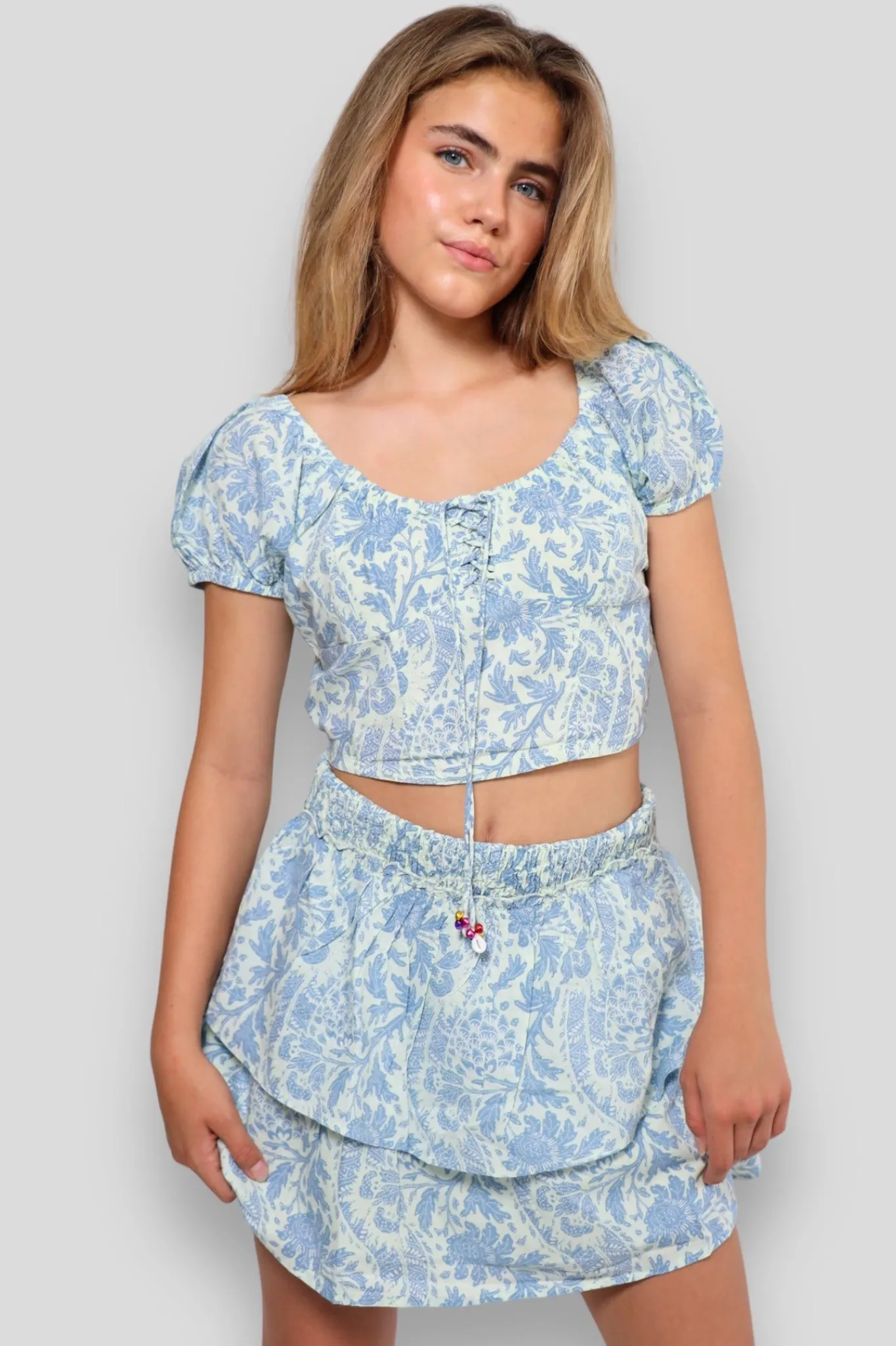 Meet Me There Tops|Como Top Blue