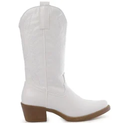 Meet Me There Shoes|Cowboy Boots White