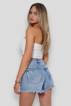 Meet Me There Trousers|Denim Ripped Shorts