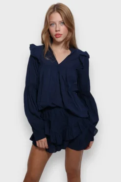 Meet Me There Skirts|Dots Skort Navy