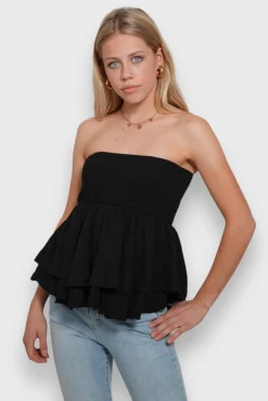 Meet Me There Tops|Eve Top Black