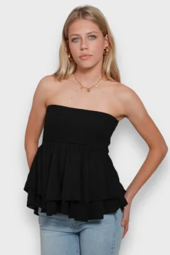 Meet Me There Tops|Eve Top Black