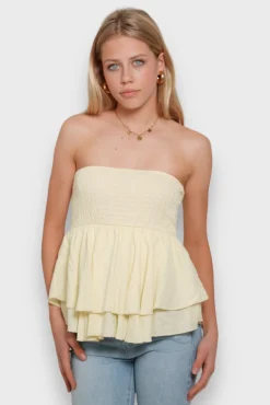 Meet Me There Tops|Eve Top Yellow