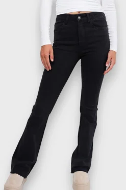 Meet Me There Trousers|Flared Jeans Black