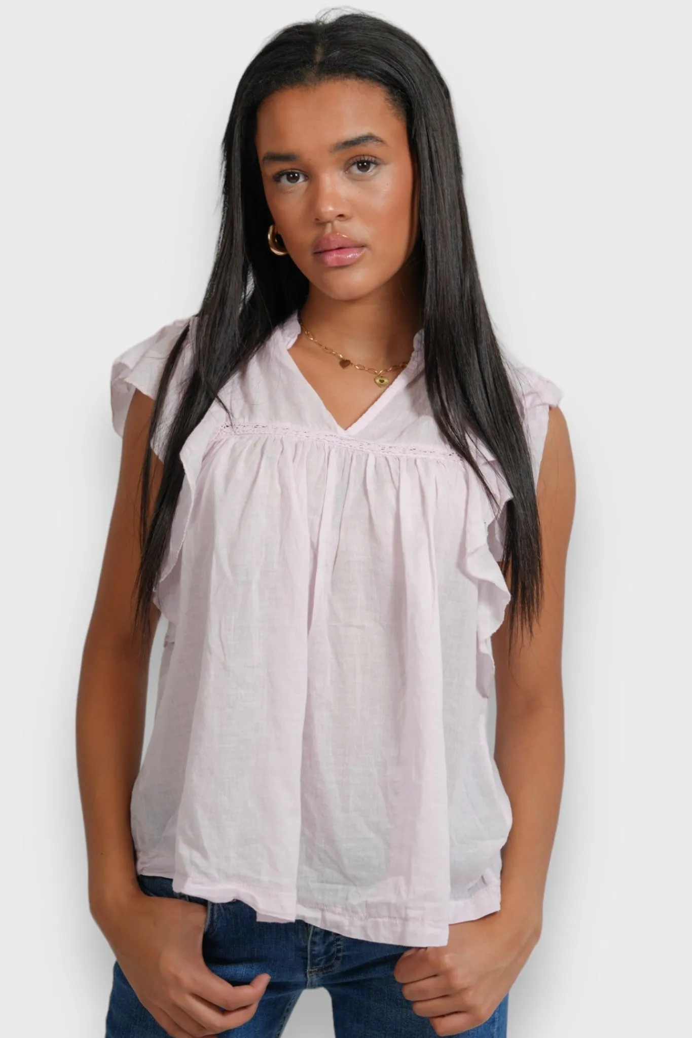 Meet Me There Blouses|Flora Blouse Baby Pink