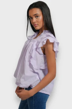 Meet Me There Tops|Flora Blouse Lilac