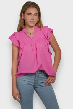 Meet Me There Blouses|Flora Blouse Pink