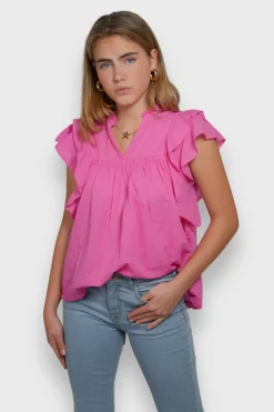 Meet Me There Blouses|Flora Blouse Pink