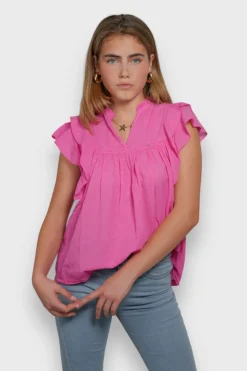Meet Me There Tops|Flora Blouse Pink