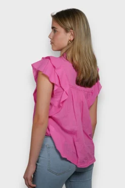 Meet Me There Tops|Flora Blouse Pink