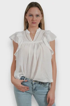 Meet Me There Tops|Flora Blouse White