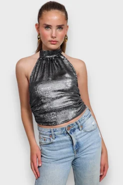 Meet Me There Tops|Glammer Top Silver