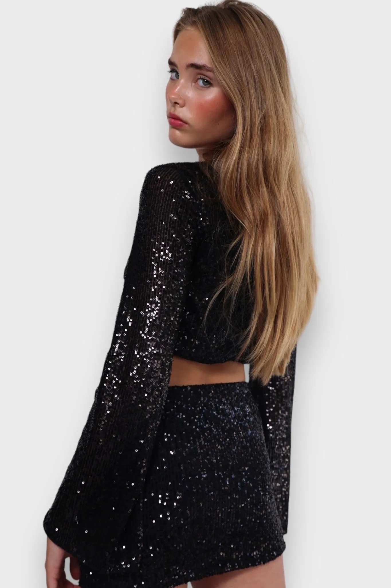Meet Me There Blouses|Glimmer Blouse Black