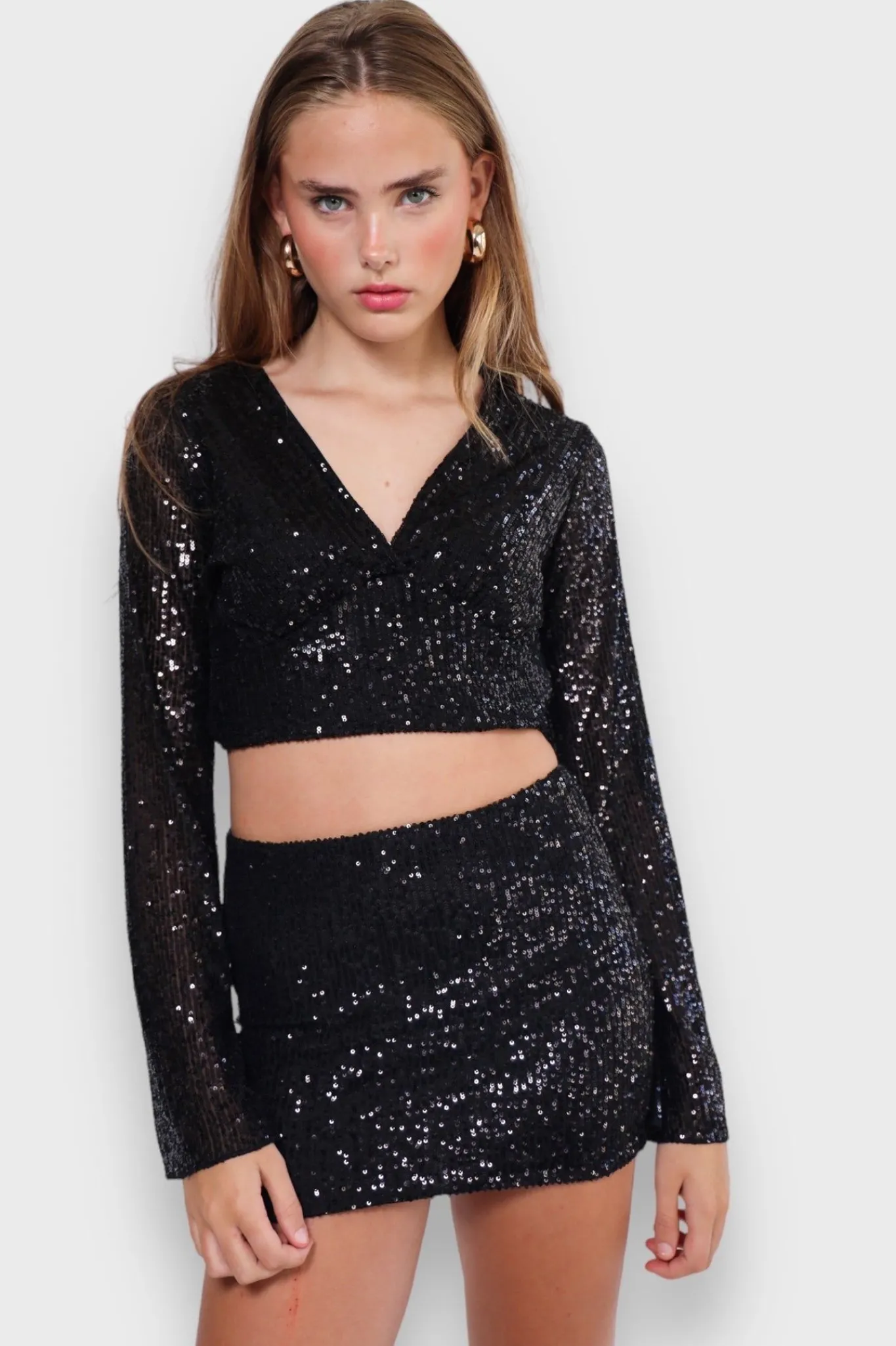 Meet Me There Blouses|Glimmer Blouse Black