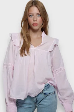 Meet Me There Blouses|Glory Blouse Baby Pink
