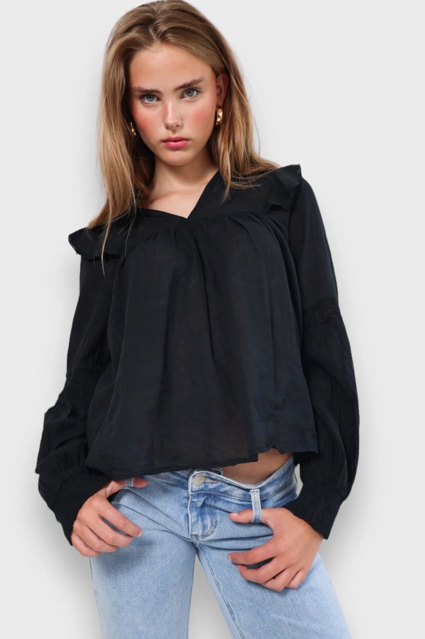 Meet Me There Blouses|Glory Blouse Black