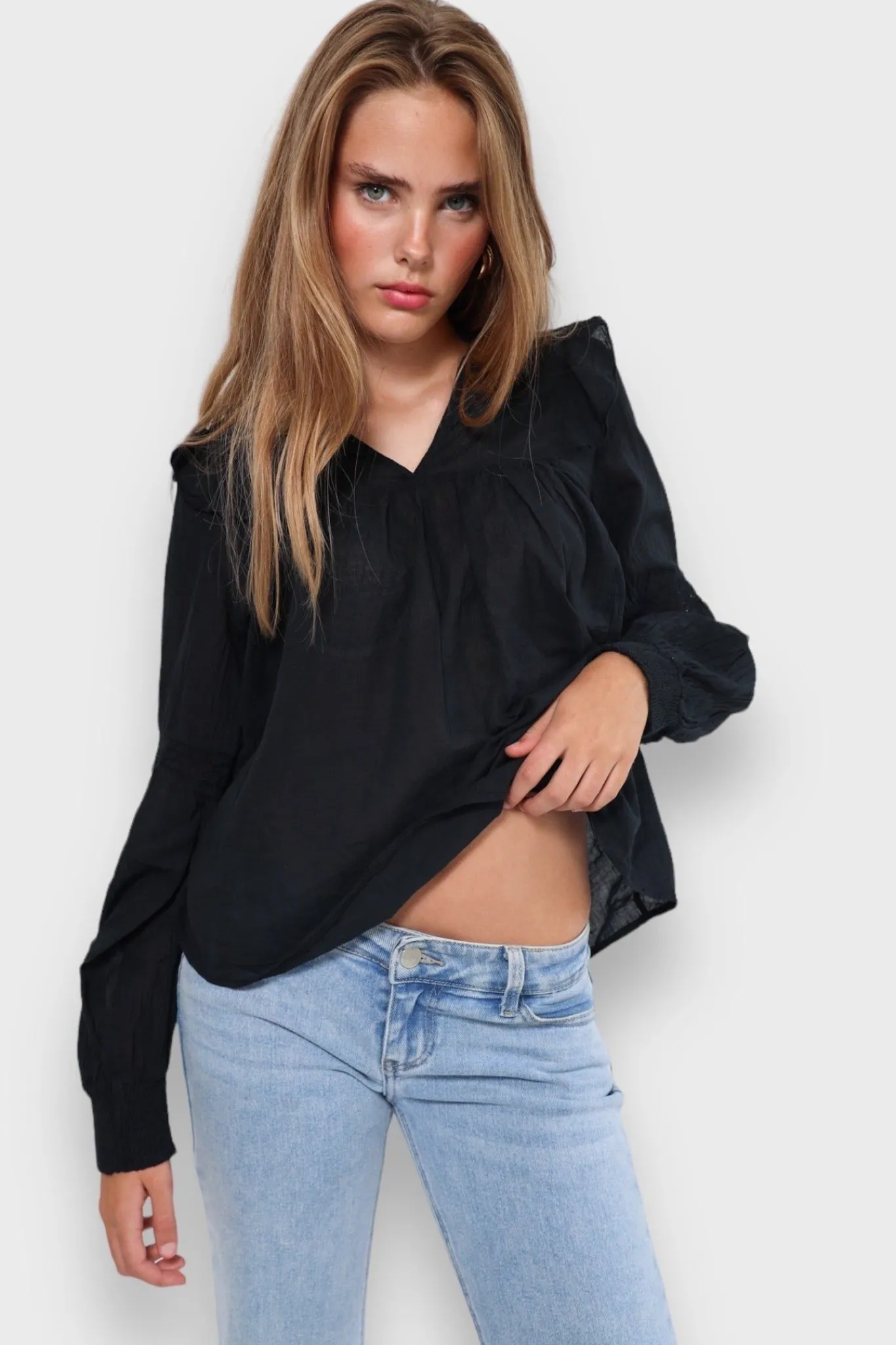 Meet Me There Blouses|Glory Blouse Black