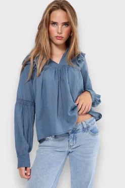 Meet Me There Tops|Glory Blouse Blue