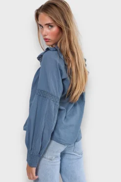 Meet Me There Tops|Glory Blouse Blue