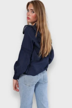 Meet Me There Tops|Glory Blouse Navy