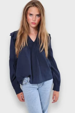Meet Me There Blouses|Glory Blouse Navy