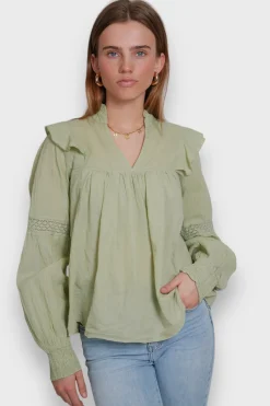 Meet Me There Blouses|Glory Blouse Sage Green