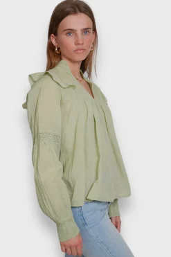 Meet Me There Tops|Glory Blouse Sage Green