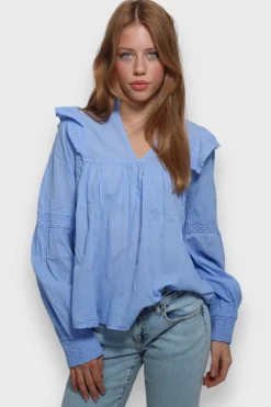 Meet Me There Blouses|Glory Blouse Sky Blue