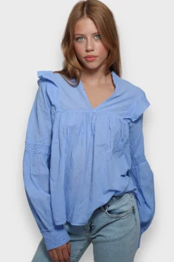 Meet Me There Blouses|Glory Blouse Sky Blue