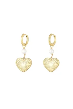 Meet Me There Jewelery|Heart Of Gold Earrings