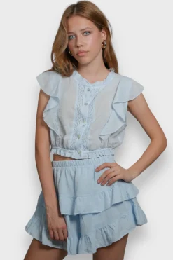 Meet Me There Skirts|Joy Skort Light Blue