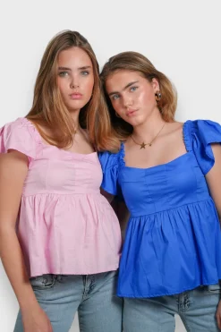Meet Me There Blouses|June Blouse Cobalt