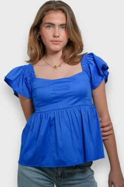 Meet Me There Blouses|June Blouse Cobalt