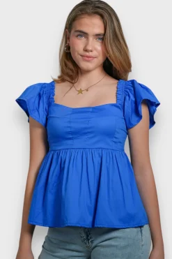 Meet Me There Blouses|June Blouse Cobalt