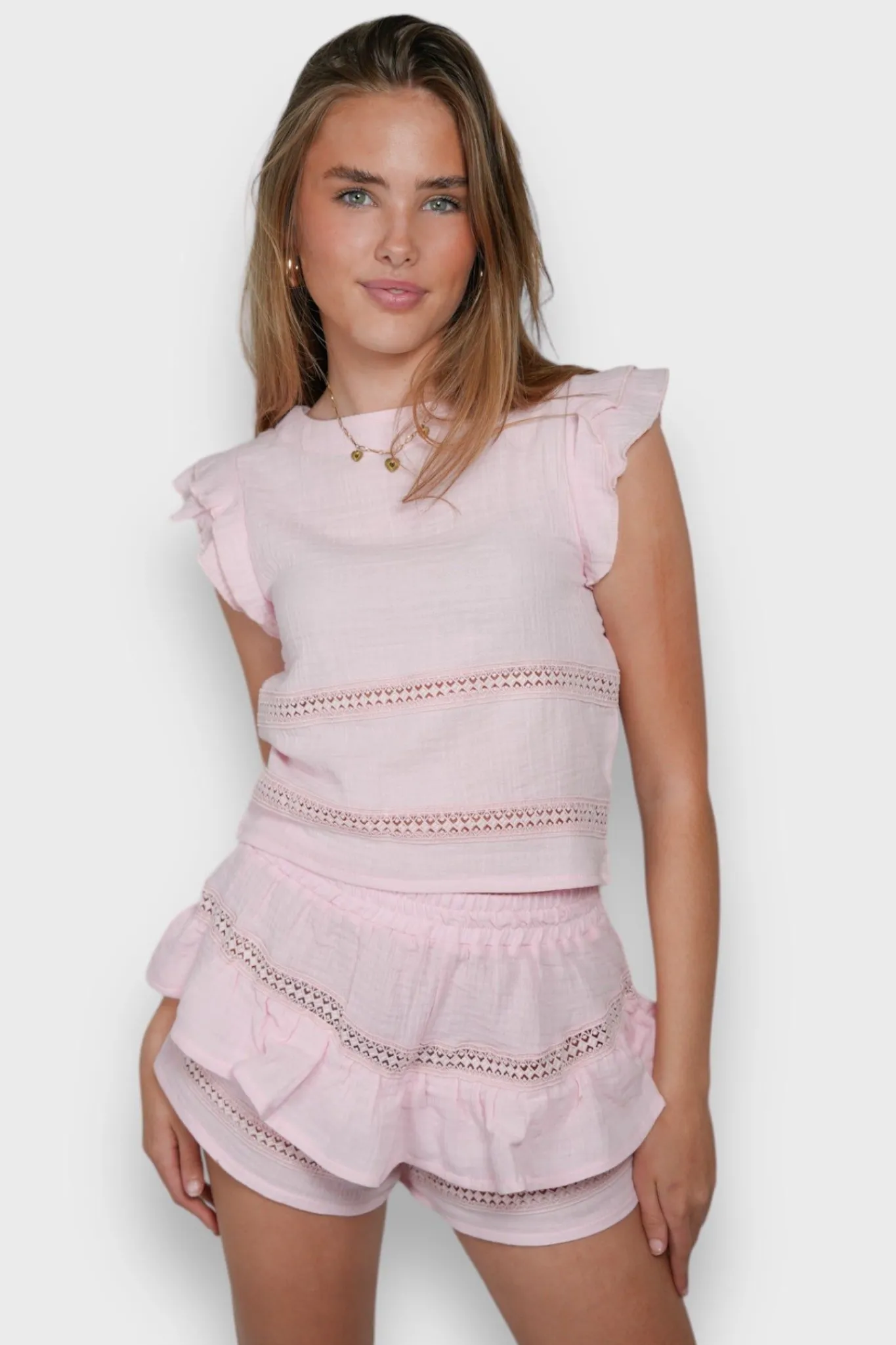Meet Me There Trousers|Junies Short Pink